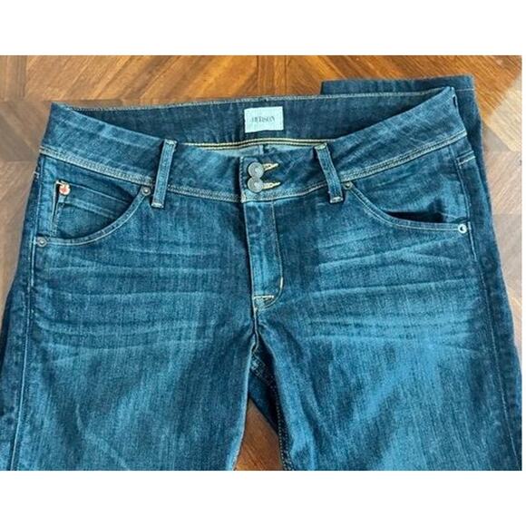 Hudson Collin Flap Skinny Jeans Women’s Size 30 Dark Wash Denim - Picture 14 of 16